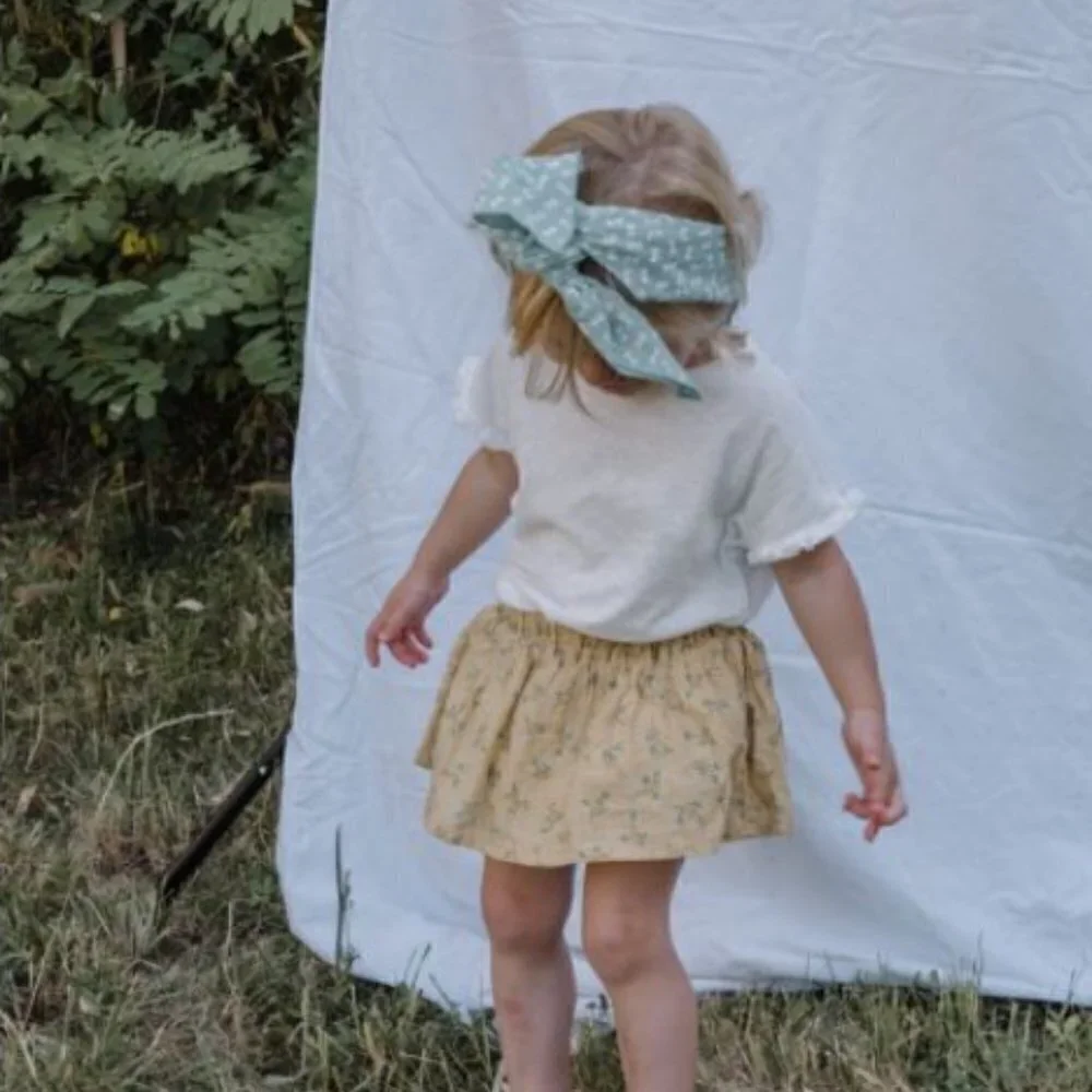 BÚHO  Organic Cotton Bloomer Skirt | Yellow 9 Months